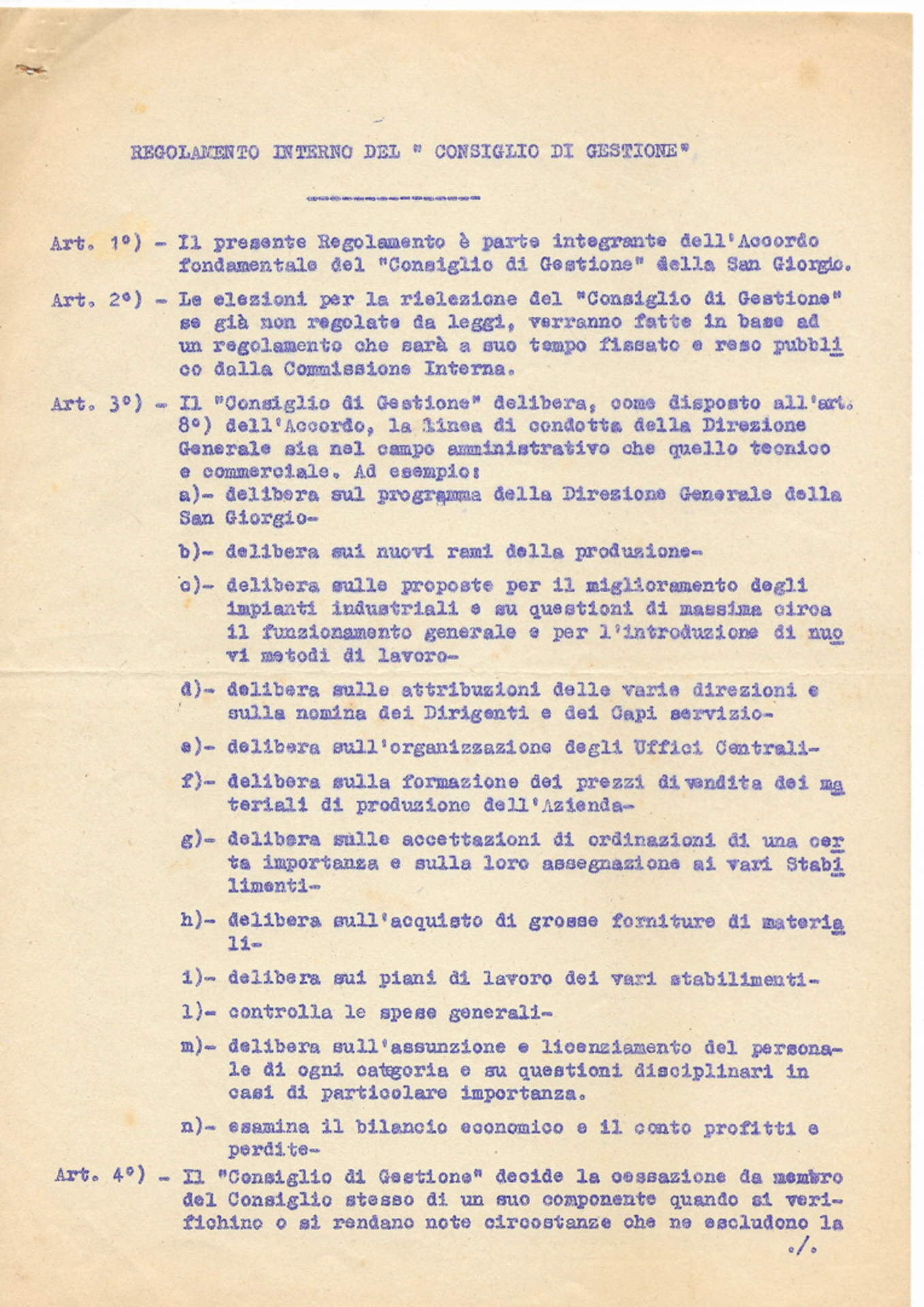 1945 ACDLM CdG Ansaldo San Giorgio Regolamento FC 032 01