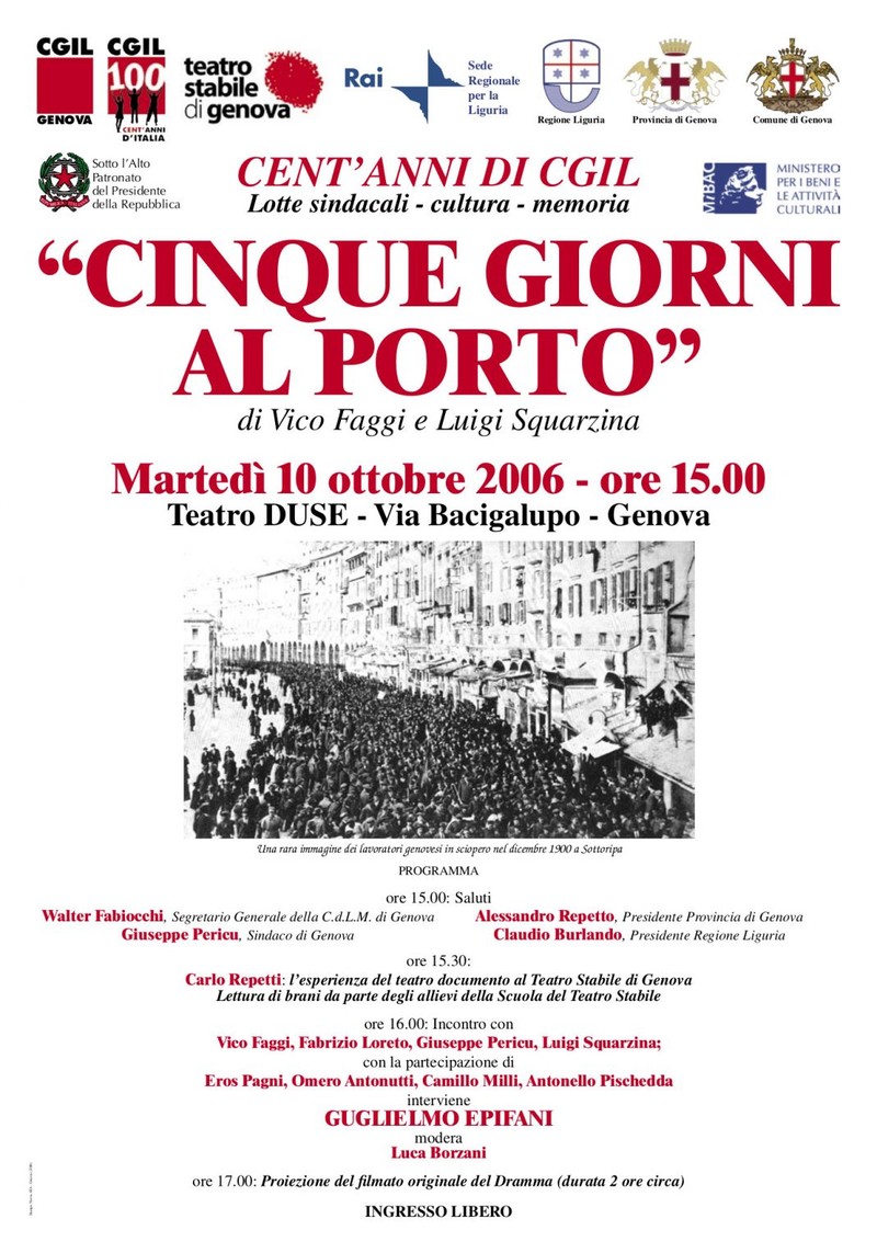 Manifesto Cinque giorni al porto 696x995