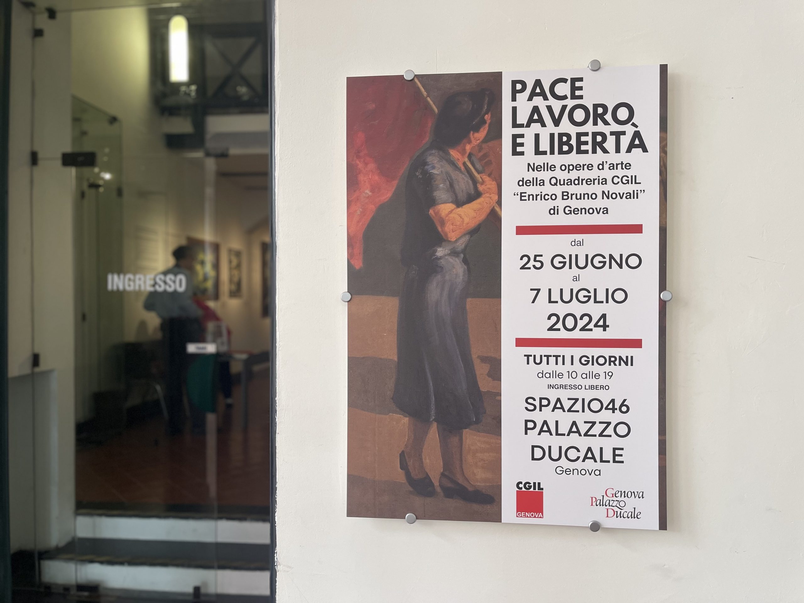 “Pace, lavoro e libertà” in mostra al Palazzo Ducale di Genova dal 25 giugno al 7 luglio le opere della Quadreria Cgil “Enrico Bruno Novali”