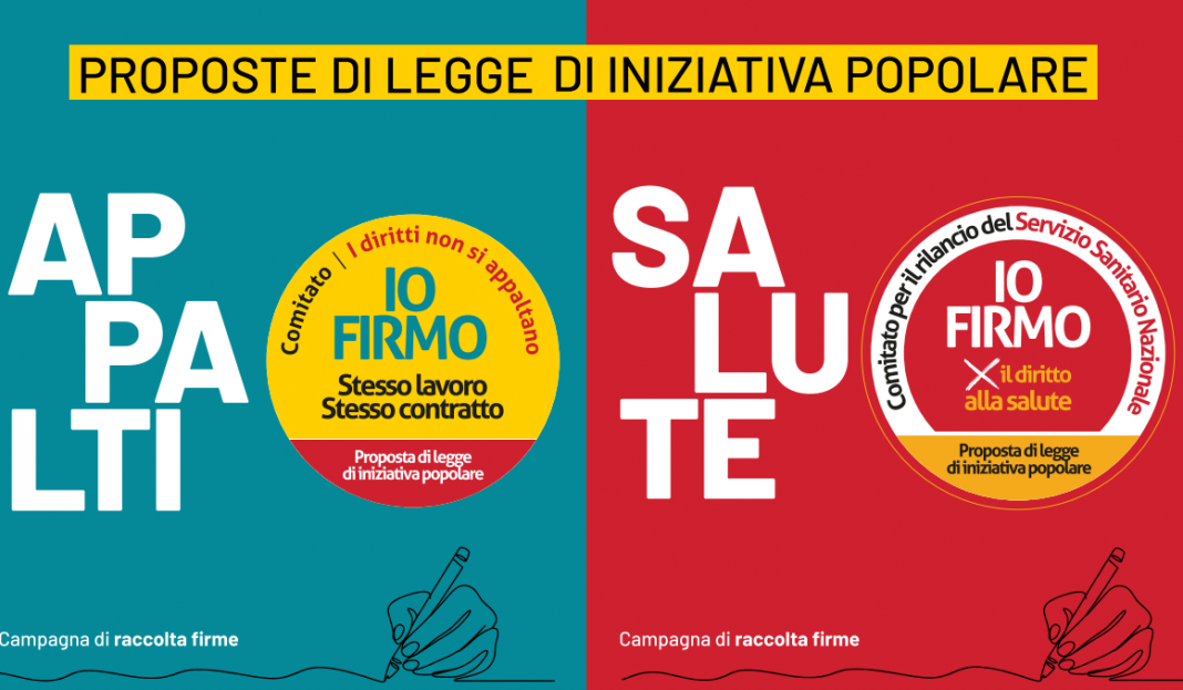 Salute e appalti: continua la raccolta firme.