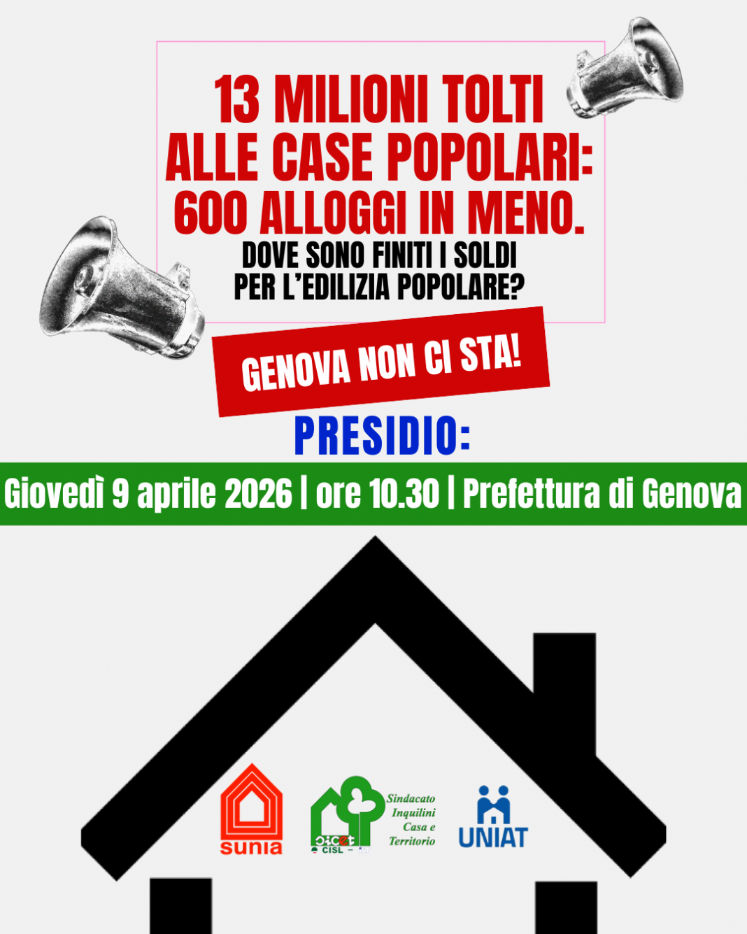 Cgil Cisl e Uil per la difesa delle risorse da destinare all’edilizia popolare