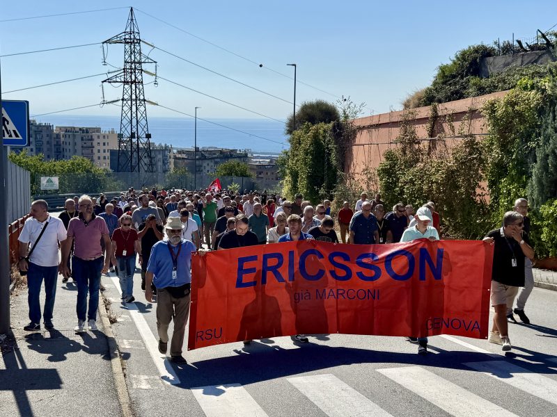 Ericsson: la protesta contro 131 licenziamenti arriva al Salone Nautico. Giovedì 1 ottobre 2026 ore 9,30 – piazzale Kennedy – Genova