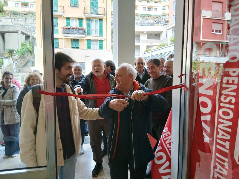 A Bogliasco inaugurazione di una nuova sede Spi