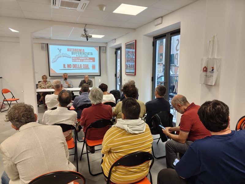 Autonomia differenziata in Liguria: Cgil "inutile e dannosa per cittadini e lavoratori"