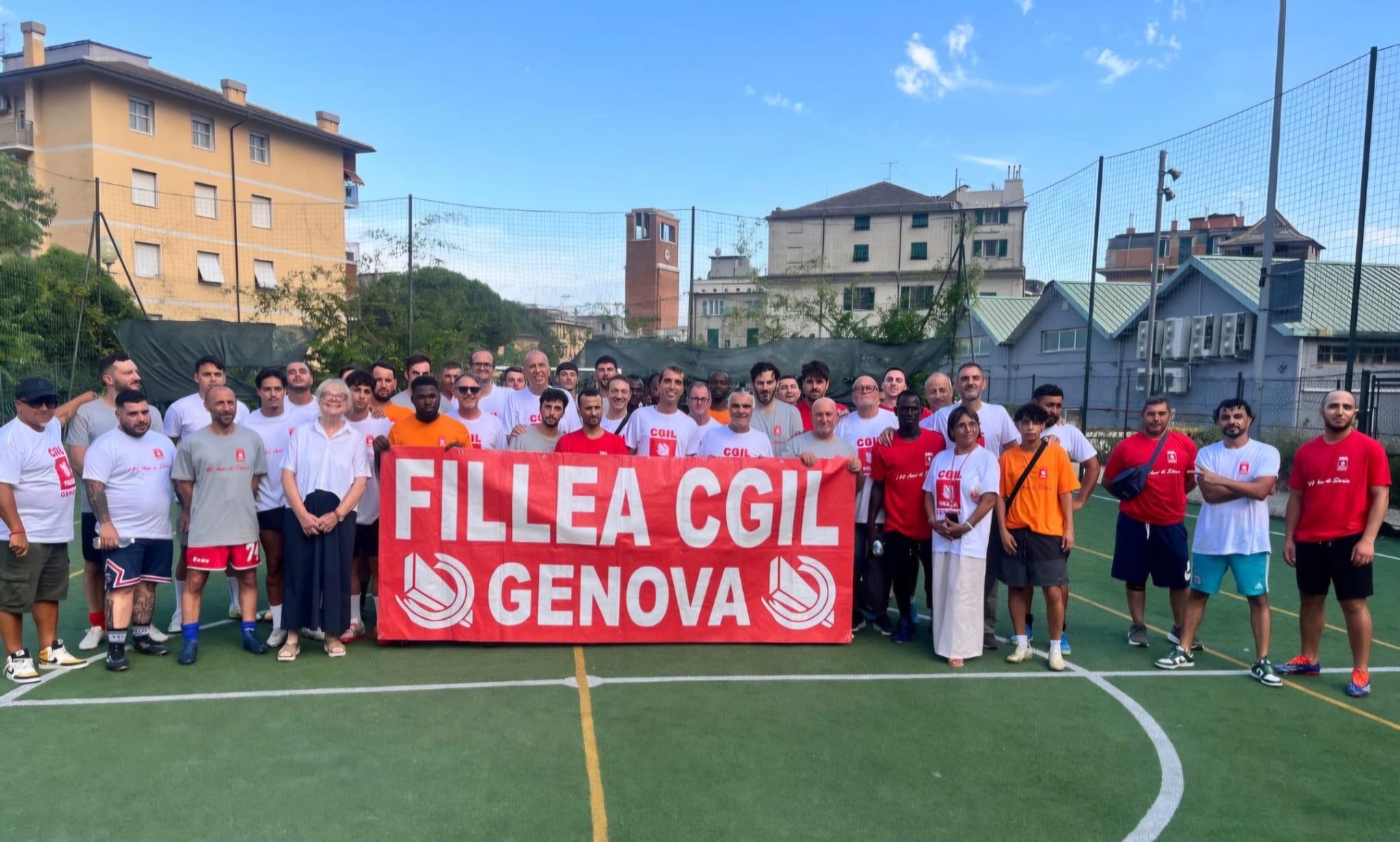 140 anni di storia: “il gioco di squadra è la nostra forza”. A Cornigliano primo torneo di calcio Fillea Cgil Genova
