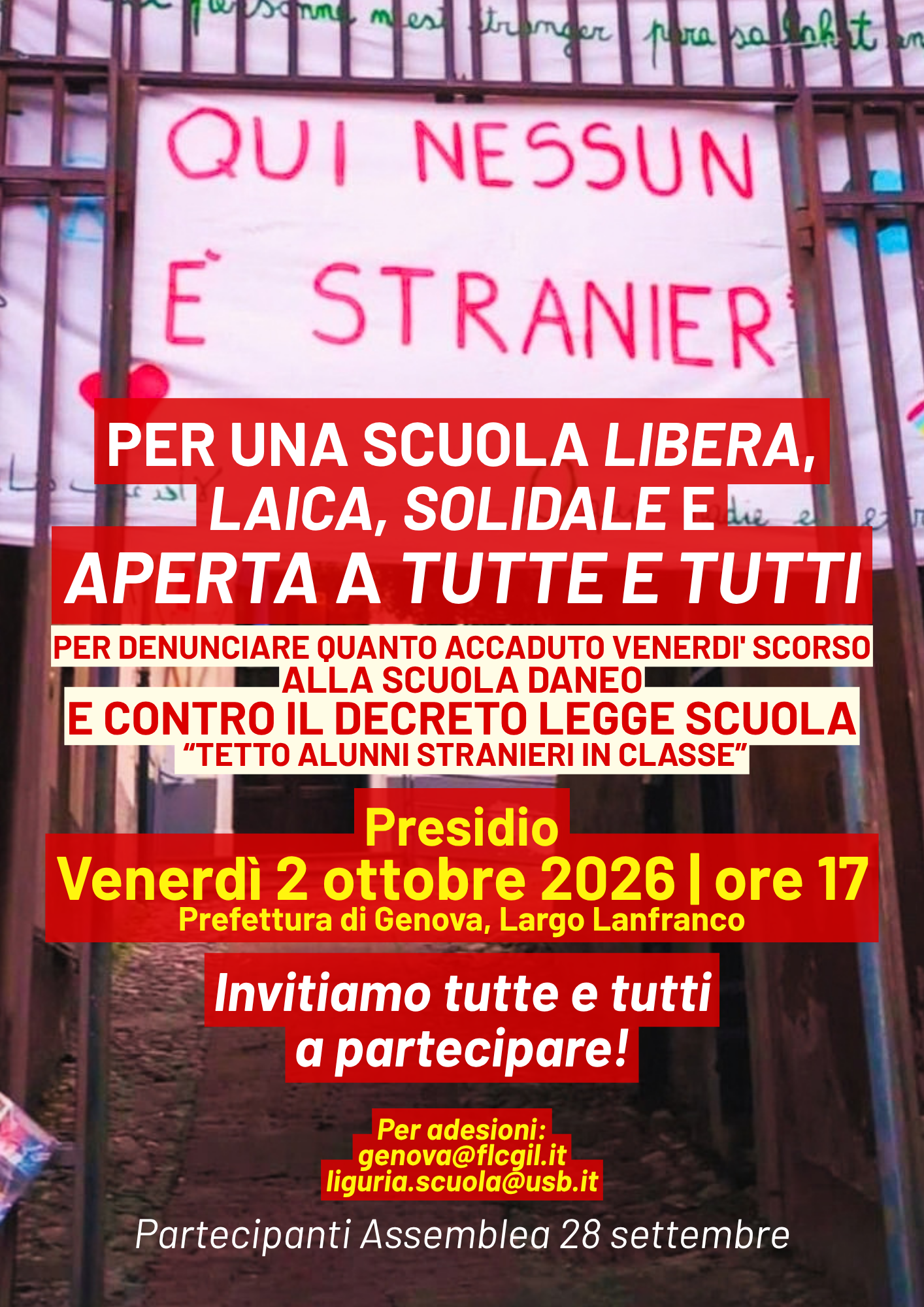 presidio per scuola daneo 2 ottobre 2026