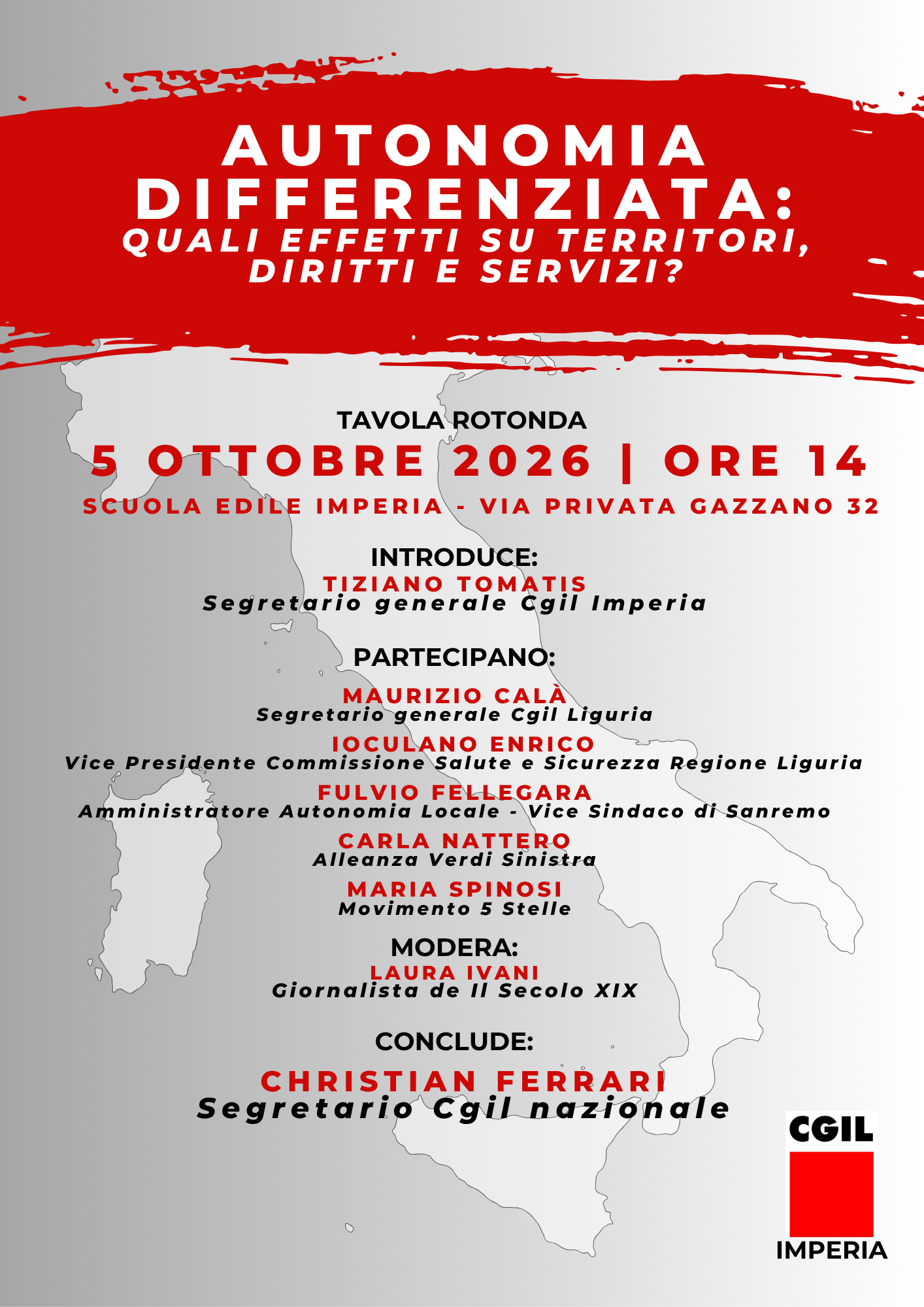 vol autonomia differenziata imperia 5 ottobre 2026