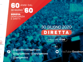 “60 anni dal 30 giugno 60: Genova, democrazia e diritti” – diretta social a partire dalle ore 17 del 30 Giugno