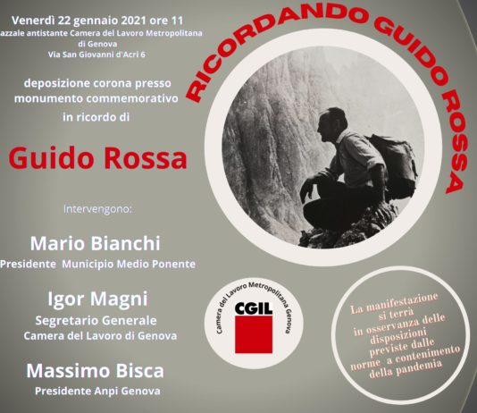 La Camera del Lavoro di Genova ricorda Guido Rossa guido rossa 2021