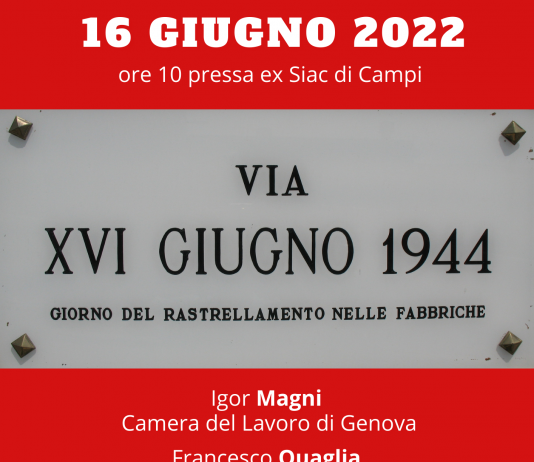 Genova Campi: commemorazione deportazione del 16 giugno 44
