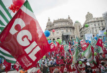 cgil cisl uil bandiere