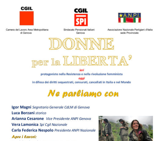 DONNE PER LA LIBERTA’ – iniziativa 8 marzo ore 14.30 Auditorium Montale Teatro Carlo Felice DONNE PER LA LIBERTA 2019