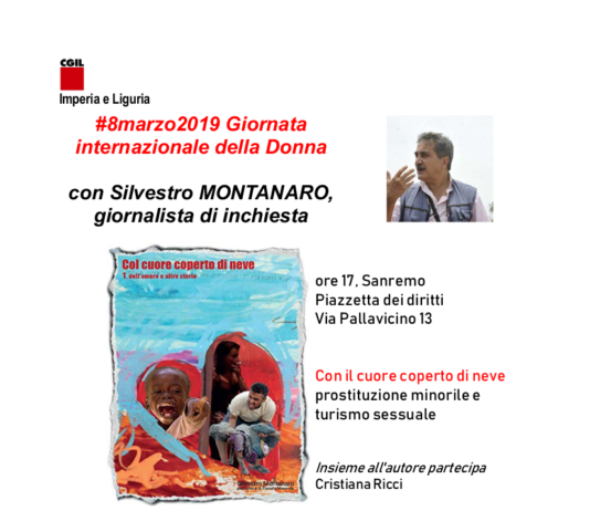 Iniziative dell’8 marzo in provincia di Imperia locandina sanremo 8 marzo 2019
