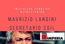 Maurizio Landini a Ventimiglia