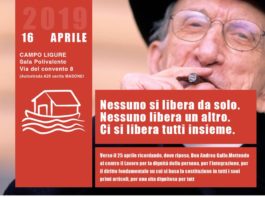 Martedì 16 aprile a Campo Ligure “Nessuno si libera da solo” con Maurizio Landini Segretario Generale Cgil