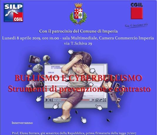 Lunedì a Imperia convegno Silp Cgil Liguria “Bullismo e cyberbullismo. Strumenti di prevenzione e contrasto”