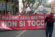 Fim Fiom Uilm Genova su incontro di oggi per Piaggio Aero