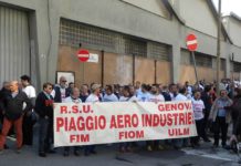 Comunicato stampa Fim Fiom Uilm e rappresentanza sindacale unitaria Piaggio Genova piaggio 3 aprile