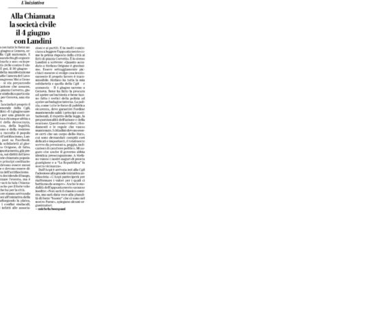 articolo di giornale repubblica