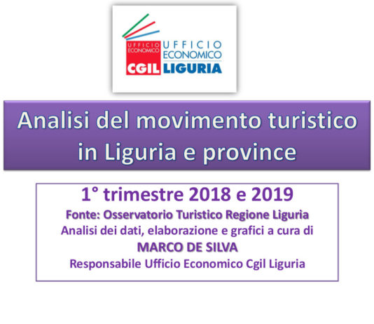 Movimento turistico in Liguria e province primo trimestre 2019