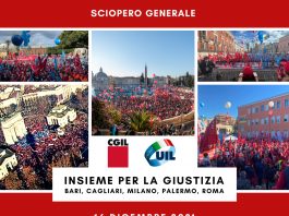Sciopero generale: Cgil e Uil, adesioni alte con medie dell’85% in molte realtà e settori