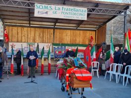 L’ultimo saluto al compagno Cleto