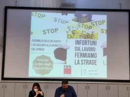 SICUREZZA SUL LAVORO: OGGI A GENOVA L’ASSEMBLEA DEI DELEGATI E DELLE DELEGATE CGIL