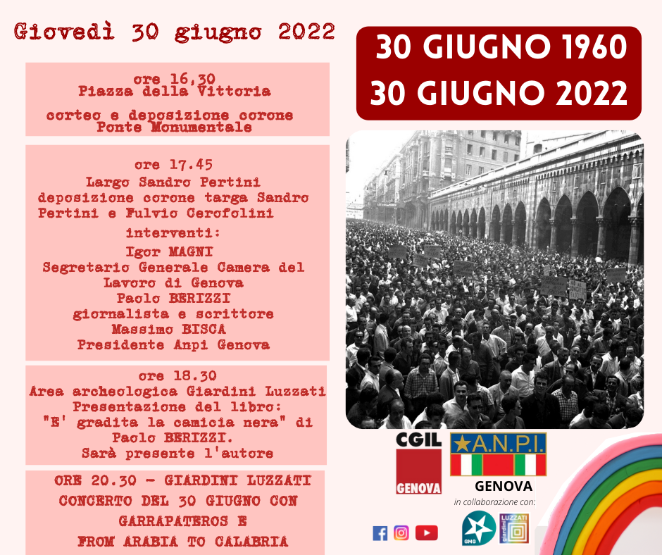 30 giugno 1960 30 giugno 2022(3)