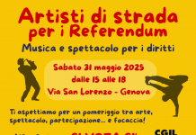 Arte e musica per i referendum sul lavoro e cittadinanza: sabato 31 maggio in via San Lorenzo a Genova