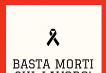 basta morti sul lavoro