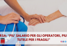 Rsa: “Più salario per gli operatori, più tutele per i fragili”