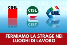 “Fermiamo la strage nei luoghi di lavoro”: venerdì 28 maggio ore 10 Cgil Cisl Uil in Prefettura Genova