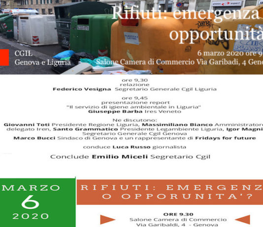 RIMANDATA A DATA DA DESTINARSI – Rifiuti – emergenza o opportunità? locandina