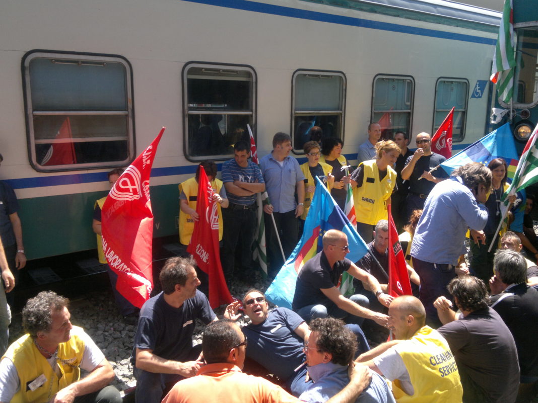 sciopero appalti ferroviari