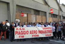 Piaggio, comunicato stampa Fiom