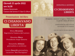 Giovedì 21 aprile ore 16.30 in Cgil Genova presentazione del libro “Ci chiamavano libertà”