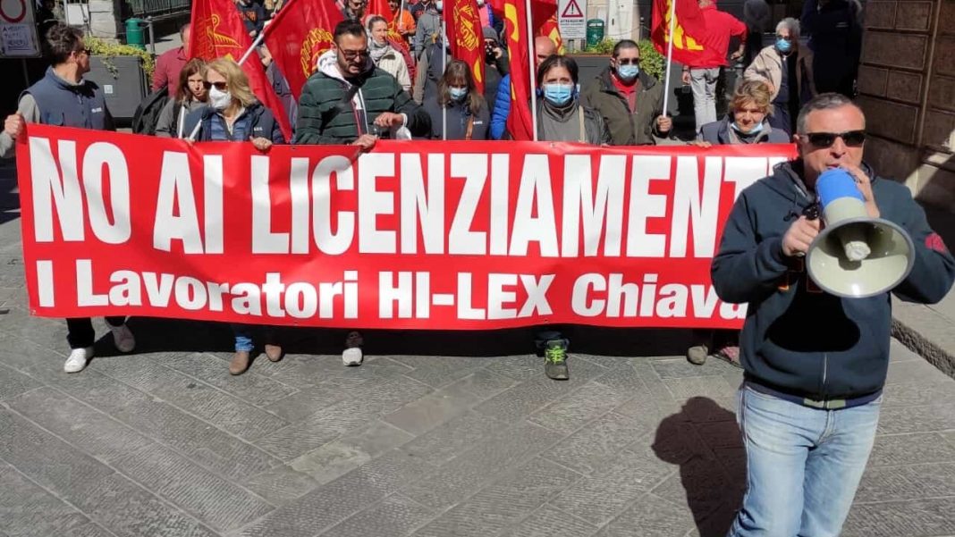 Hi Lex sciopero con manifestazione contro i licenziamenti