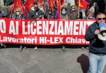 Hi Lex sciopero con manifestazione contro i licenziamenti