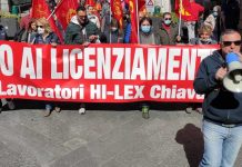 Hi-Lex: sciopero con manifestazione contro i licenziamenti Hi Lex sciopero con manifestazione contro i licenziamenti