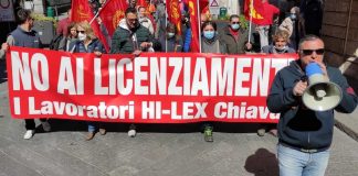 Hi Lex sciopero con manifestazione contro i licenziamenti
