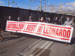 I lavoratori di Leonardo in presidio per difendere l’automazione I lavoratori di Leonardo in presidio per difendere l'automazione