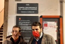 Chiavari: posa dell’epigrafe in ricordo dell’inaugurazione della Camera del Lavoro in Chiavari
