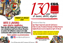 La Camera del lavoro di Genova compie 130 anni: venerdì 29 maggio ore 10 openday alla quadreria Cgil “Enrico Bruno Novali” via san Giovanni d’Acri 6
