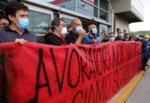 Lettera solidarietà CGT Fos a operai AM Genova