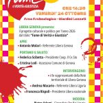 “Fame di verità e giustizia”: l’iniziativa di Libera venerdì 24 ottobre 2025 ai Giardini Luzzati