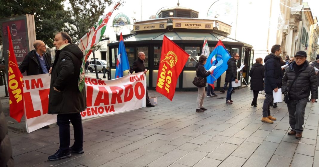 Oggi a Genova presidio lavoratori Leonardo