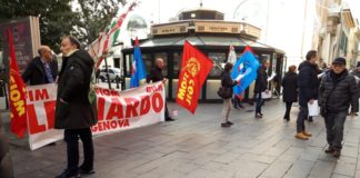 Oggi a Genova presidio lavoratori Leonardo