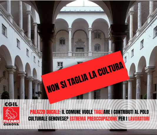 Fondazione Palazzo Ducale, estrema preoccupazione per i lavoratori e il polo culturale genovese