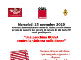Panchina rossa cgil 25 novembre 2020