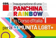 Inaugurazione panchina Rainbow per la comunità LGBTQIA+